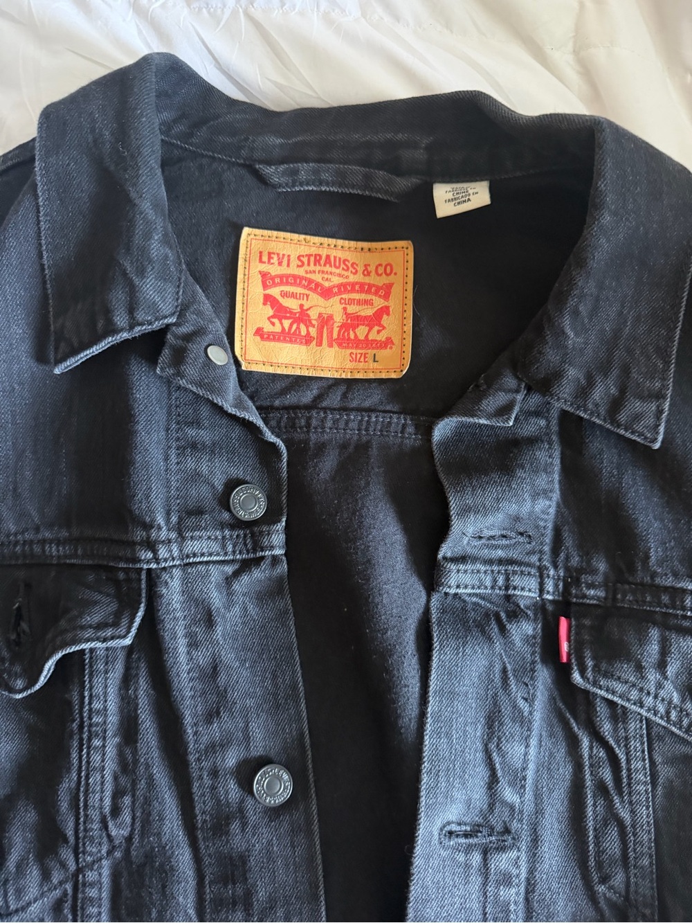 Levi's Black Denim Trucker Jacket